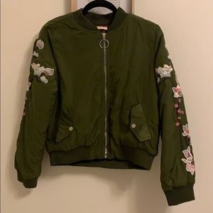 Embroidered Bomber Jacket